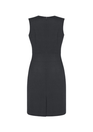 Picture of Biz Corporates Ladies Sleeveless V Neck Dress Wool Stretch