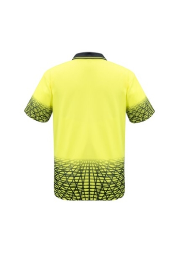 Picture of Syzmik Mens Tracks Polo Shirt 100% Polyester Short Sleeve