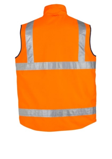 Picture of Syzmik Reversible Vest Fleece Lined with 2 Hoop Reflective Tape