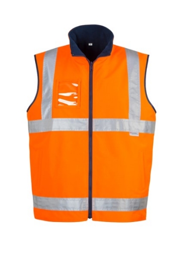 Picture of Syzmik Reversible Vest Fleece Lined with 2 Hoop Reflective Tape