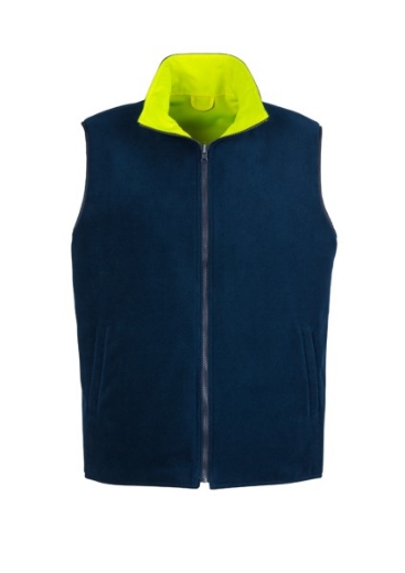 Picture of Syzmik Reversible Vest Fleece Lined with 2 Hoop Reflective Tape