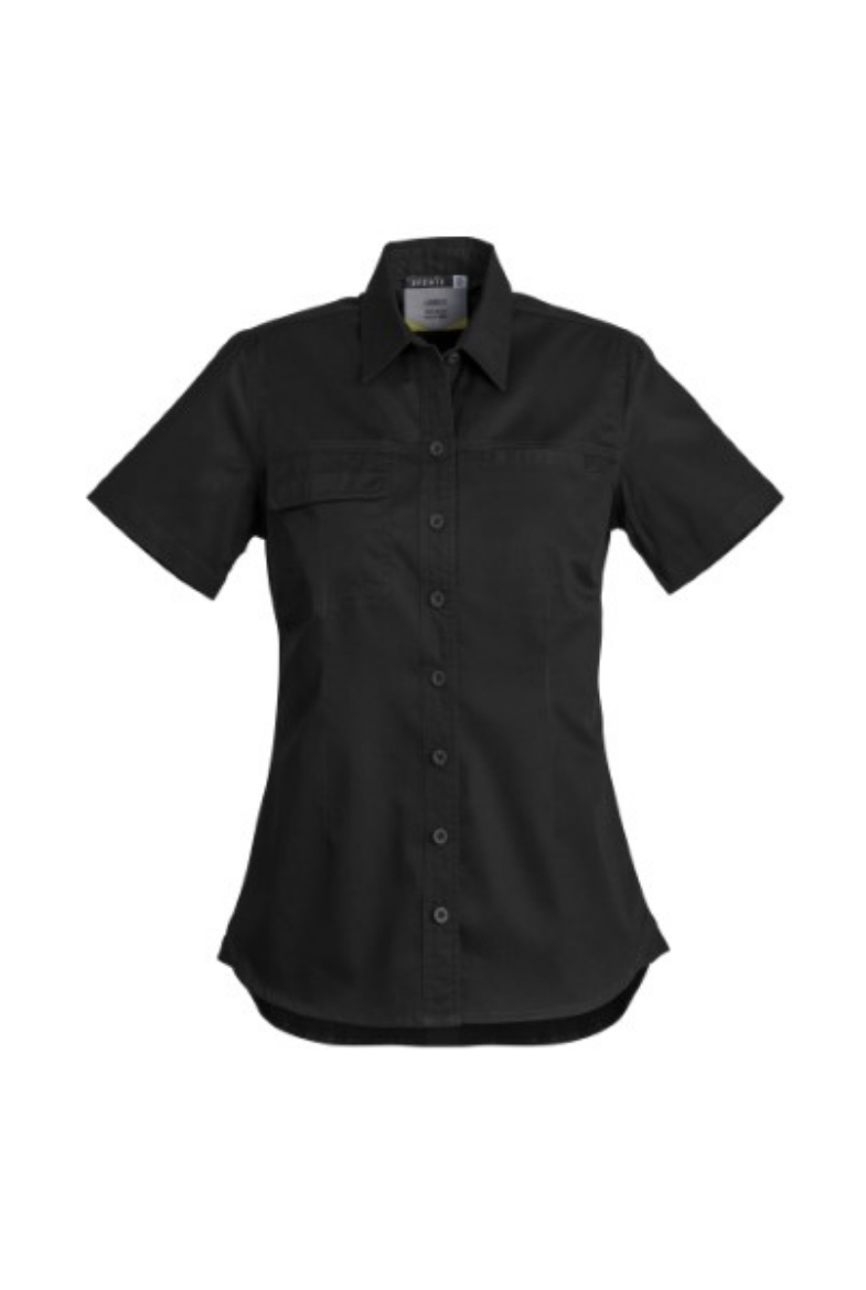 Picture of Syzmik Ladies Light Weight Tradie Shirt 100% Cotton Short Sleeve