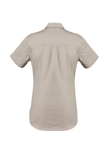 Picture of Syzmik Ladies Light Weight Tradie Shirt 100% Cotton Short Sleeve