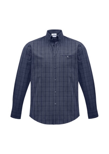 Picture of Biz Collection Mens Harper Shirt Long Sleeve Easy Care 65% Polyester 35% Cotton