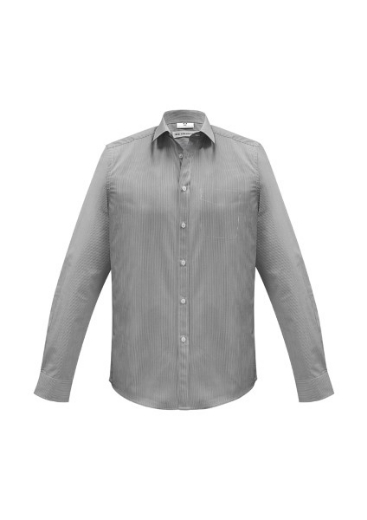 Picture of Biz Collection Mens Euro Shirt Long Sleeve Easy Care 65% Polyester 35% Cotton