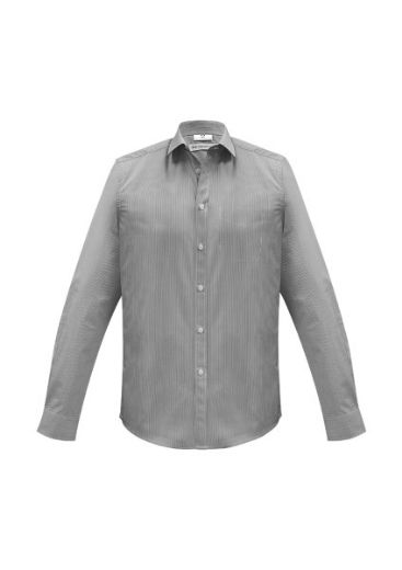 Picture of Biz Collection Mens Euro Shirt Long Sleeve Easy Care 65% Polyester 35% Cotton
