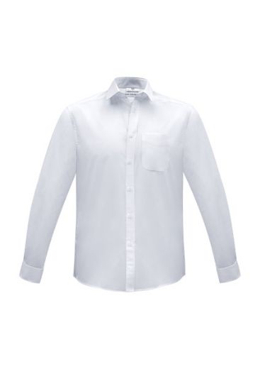 Picture of Biz Collection Mens Euro Shirt Long Sleeve Easy Care 65% Polyester 35% Cotton