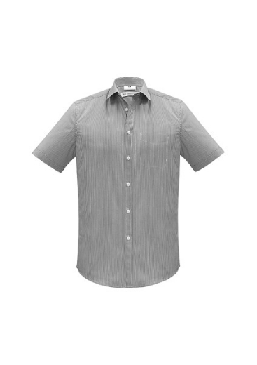 Picture of Biz Collection Mens Euro Shirt Short Sleeve Easy Care 65% Polyester 35% Cotton