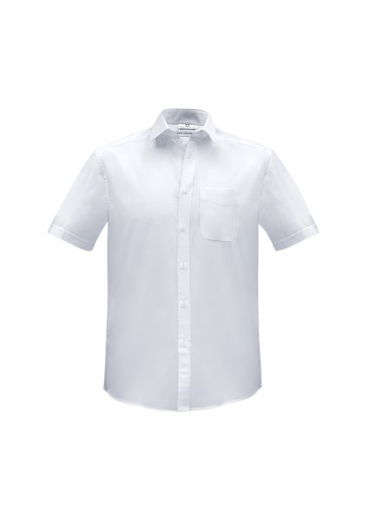 Picture of Biz Collection Mens Euro Shirt Short Sleeve Easy Care 65% Polyester 35% Cotton
