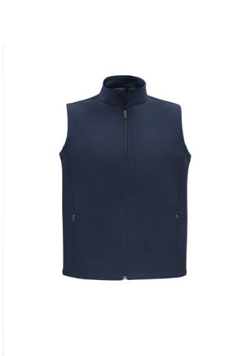 Picture of Biz Collection Mens Apex Lightweight Soft Shell Vest 100% polyester outer bonded fleece inner