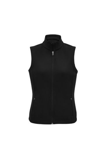 Picture of Biz Collection Ladies Apex Lightweight Soft Shell Vest 100% polyester outer bonded fleece inner