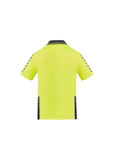 Picture of Syzmik Mens Komodo Polo Shirt 88% Polyester 12% Elastane Mesh Short Sleeve