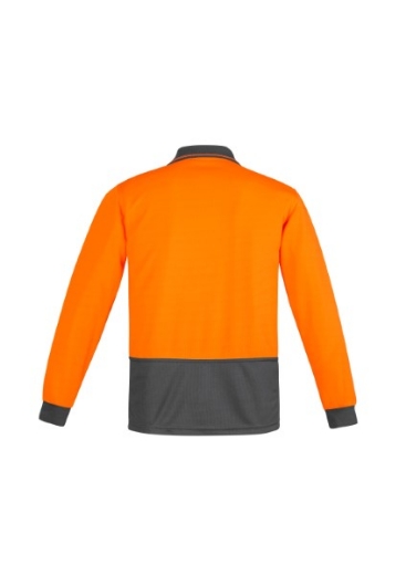 Picture of Syzmik Mens Comfort Back Polo Shirt Long Sleeve