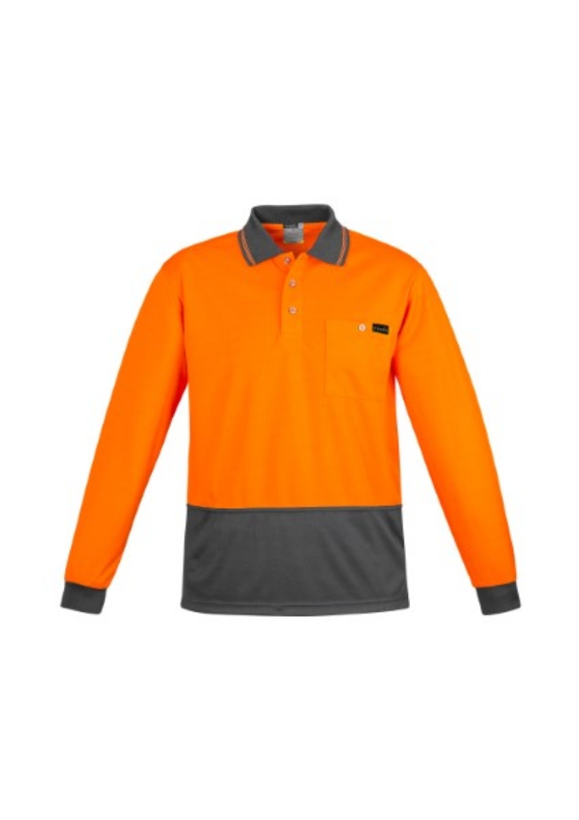 Picture of Syzmik Mens Comfort Back Polo Shirt Long Sleeve