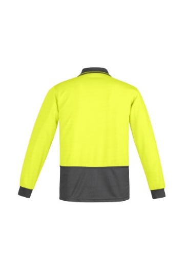 Picture of Syzmik Mens Comfort Back Polo Shirt Long Sleeve