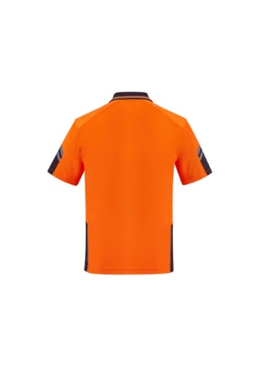 Picture of Syzmik Mens Hi-Vis Reinforced Squad Polo Shirt Short Sleeve 100% Polyester
