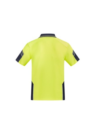 Picture of Syzmik Mens Hi-Vis Reinforced Squad Polo Shirt Short Sleeve 100% Polyester