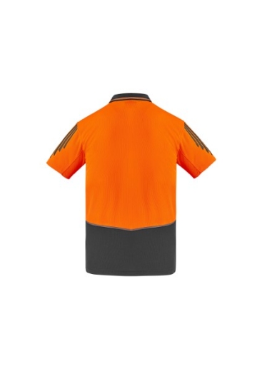 Picture of Syzmik Mens Flux Polo Shirt 100% Polyester Short Sleeve