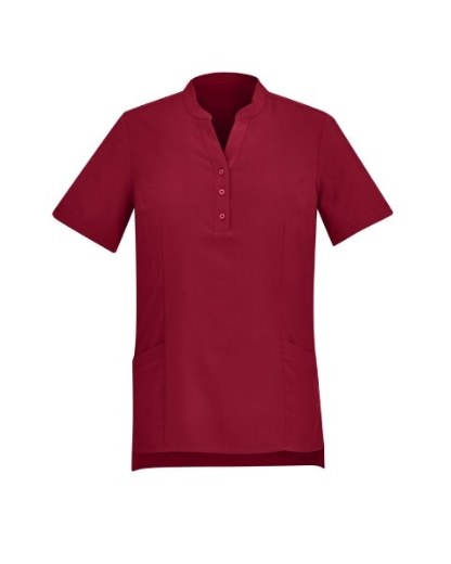 Picture of Bizcare Ladies Easy Stretch Plain Tunic Short Sleeve