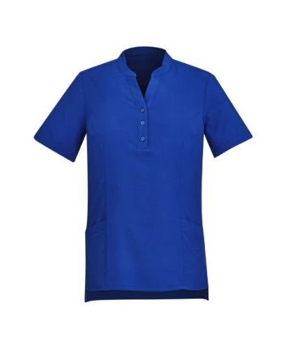 Picture of Bizcare Ladies Easy Stretch Plain Tunic Short Sleeve