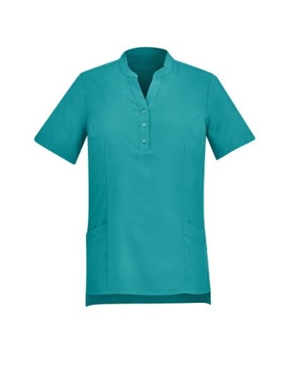 Picture of Bizcare Ladies Easy Stretch Plain Tunic Short Sleeve