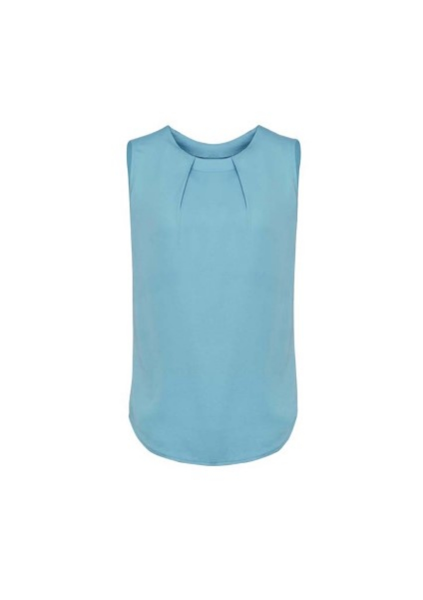 Picture of Biz Corporates Ladies Estelle Sleeveless Pleat Blouse