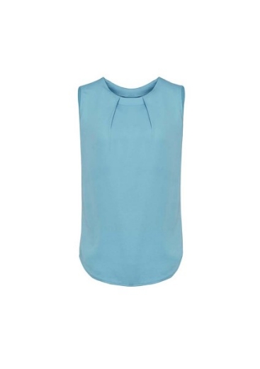 Picture of Biz Corporates Ladies Estelle Sleeveless Pleat Blouse