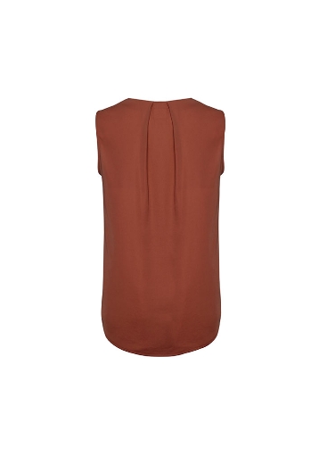Picture of Biz Corporates Ladies Estelle Sleeveless Pleat Blouse