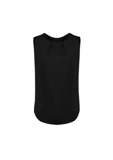 Picture of Biz Corporates Ladies Estelle Sleeveless Pleat Blouse