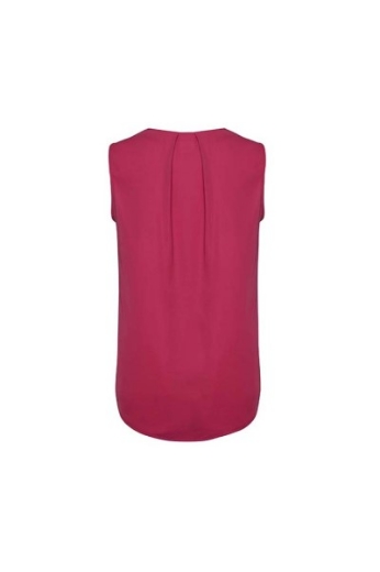 Picture of Biz Corporates Ladies Estelle Sleeveless Pleat Blouse