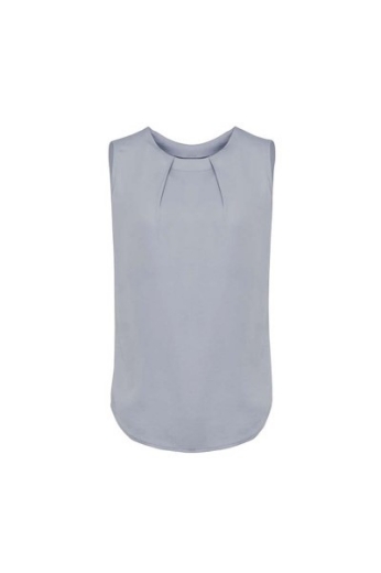 Picture of Biz Corporates Ladies Estelle Sleeveless Pleat Blouse