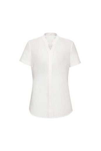 Picture of Biz Corporates Ladies Juliette Plain Shirt Short Sleeve 100% Polyester