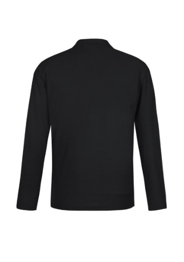 Picture of Biz Collection Mens Long Sleeve Crew Polo Shirt 65% Polyester 35% Cotton