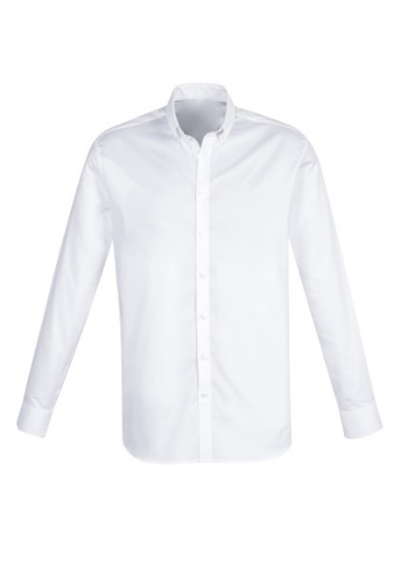 Picture of Biz Collection Mens Camden Shirt Long Sleeve Easy Care Stretch Oxford