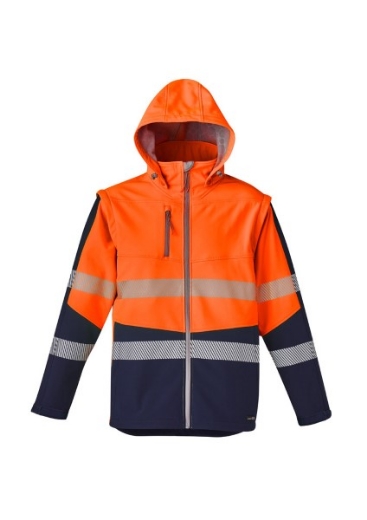 Picture of Syzmik Hi Vis 2 in 1 Soft Shell Jacket with Stretch Reflective Tape
