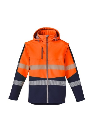 Picture of Syzmik Hi Vis 2 in 1 Soft Shell Jacket with Stretch Reflective Tape