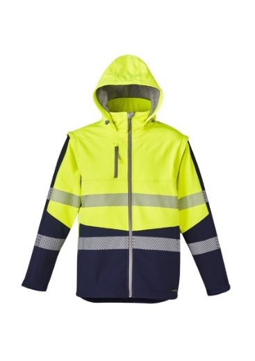 Picture of Syzmik Hi Vis 2 in 1 Soft Shell Jacket with Stretch Reflective Tape