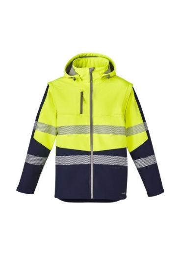 Picture of Syzmik Hi Vis 2 in 1 Soft Shell Jacket with Stretch Reflective Tape