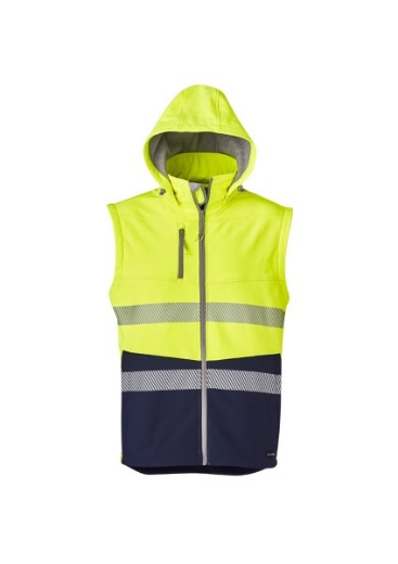 Picture of Syzmik Hi Vis 2 in 1 Soft Shell Jacket with Stretch Reflective Tape