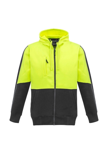 Picture of Syzmik Unisex Hi Vis Full Zip Fleece Hoodie