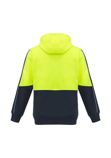 Picture of Syzmik Unisex Hi Vis Full Zip Fleece Hoodie