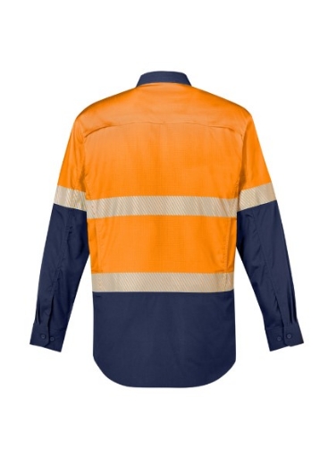 Picture of Syzmik Mens Shirt Rugged Cooling Lightweight Hi Vis Shirt Segmented Reflective Tape