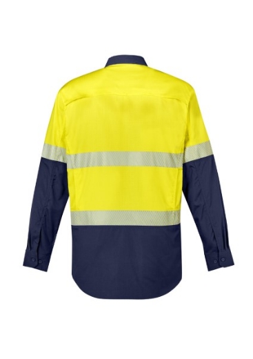Picture of Syzmik Mens Shirt Rugged Cooling Lightweight Hi Vis Shirt Segmented Reflective Tape