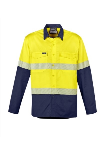 Picture of Syzmik Mens Shirt Rugged Cooling Lightweight Hi Vis Shirt Segmented Reflective Tape