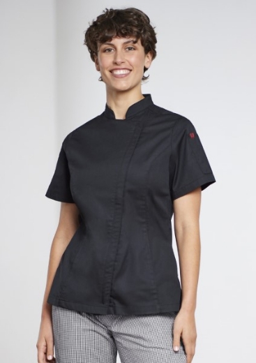 Picture of Biz Collection Ladies Alfresco Short Sleeve Chef Jacket