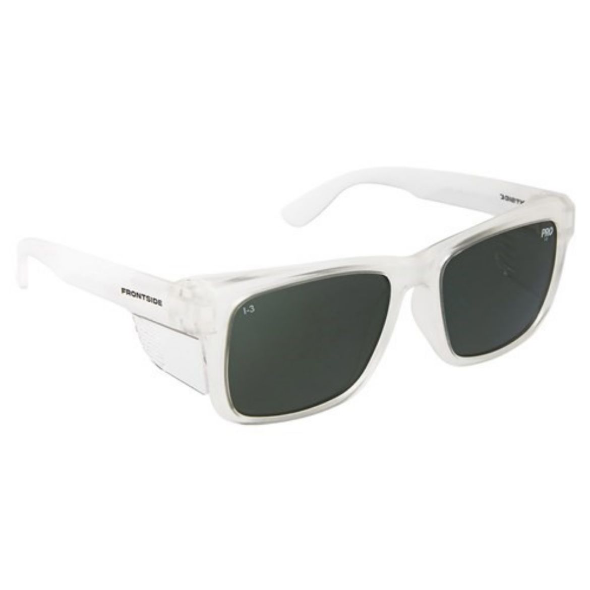 Picture of ProChoice Frontside Safety Glasses Polarised Smoke Lens with Clear Frame
