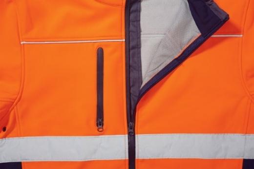 Picture of Bisley Hi Vis Soft Shell Jacket with Reflective Tape