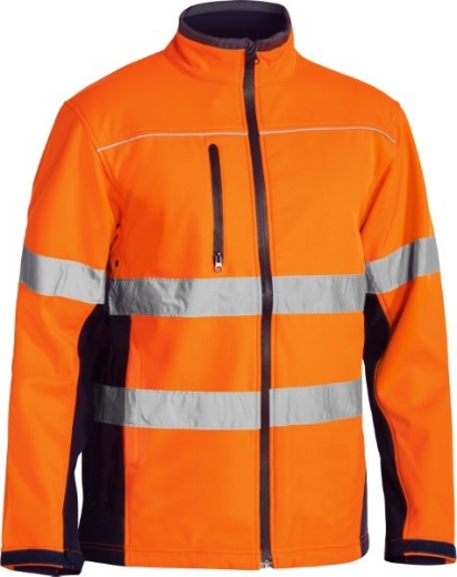 Picture of Bisley Hi Vis Soft Shell Jacket with Reflective Tape