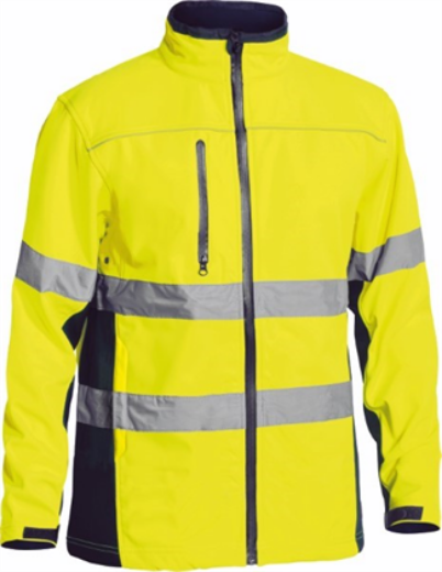 Picture of Bisley Hi Vis Soft Shell Jacket with Reflective Tape