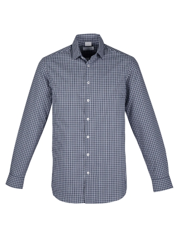 Picture of Biz Corporates Mens Noah 100% Cotton Long Sleeve Shirt